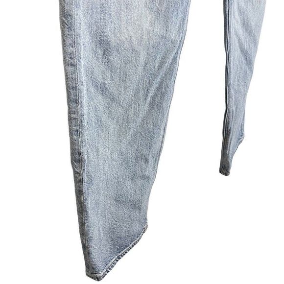 American Eagle Baggy Jean Womens Medium Wash High Rise Blue Jeans sz 10 Long - Picture 4 of 16